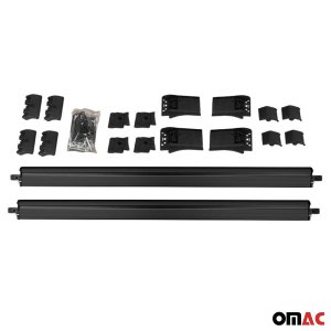 Nissan Pathfinder Roof Rack Cross Bars - Omac - Flybar - Black - '05-'12